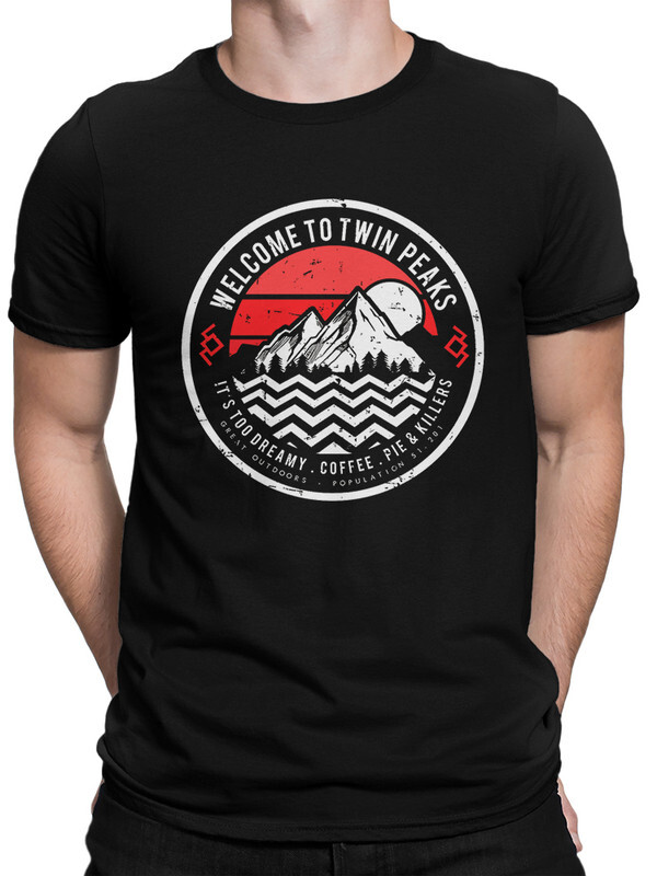 фото Футболка мужская dreamshirts твин пикс - twin peaks черная 2xl