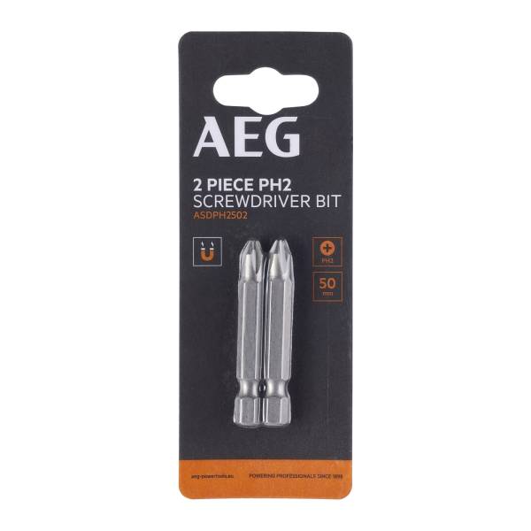 

Биты 2 шт, РН2, 50 мм AEG ASDPH2502 4932479505