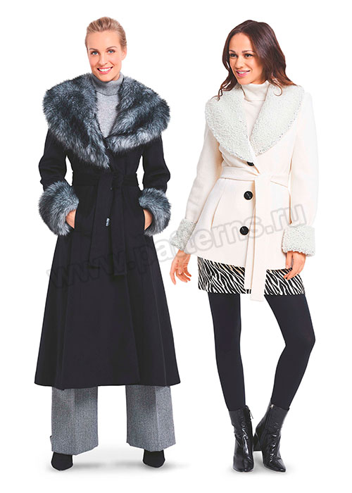 

Выкройка Burda №6387 — Пальто