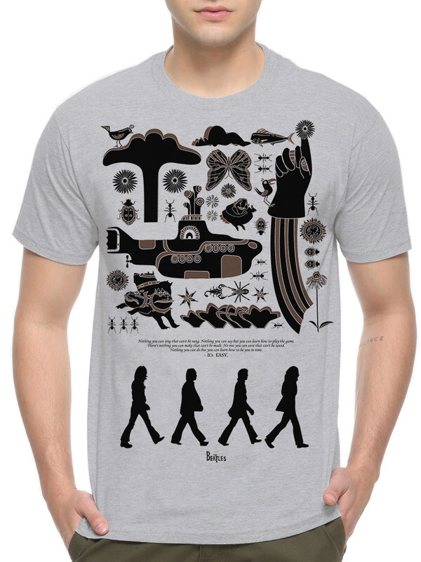 фото Футболка мужская dreamshirts the beatles - abbey road серая l