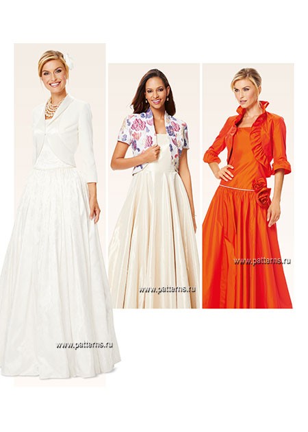 

Выкройка Burda №6645 — Болеро