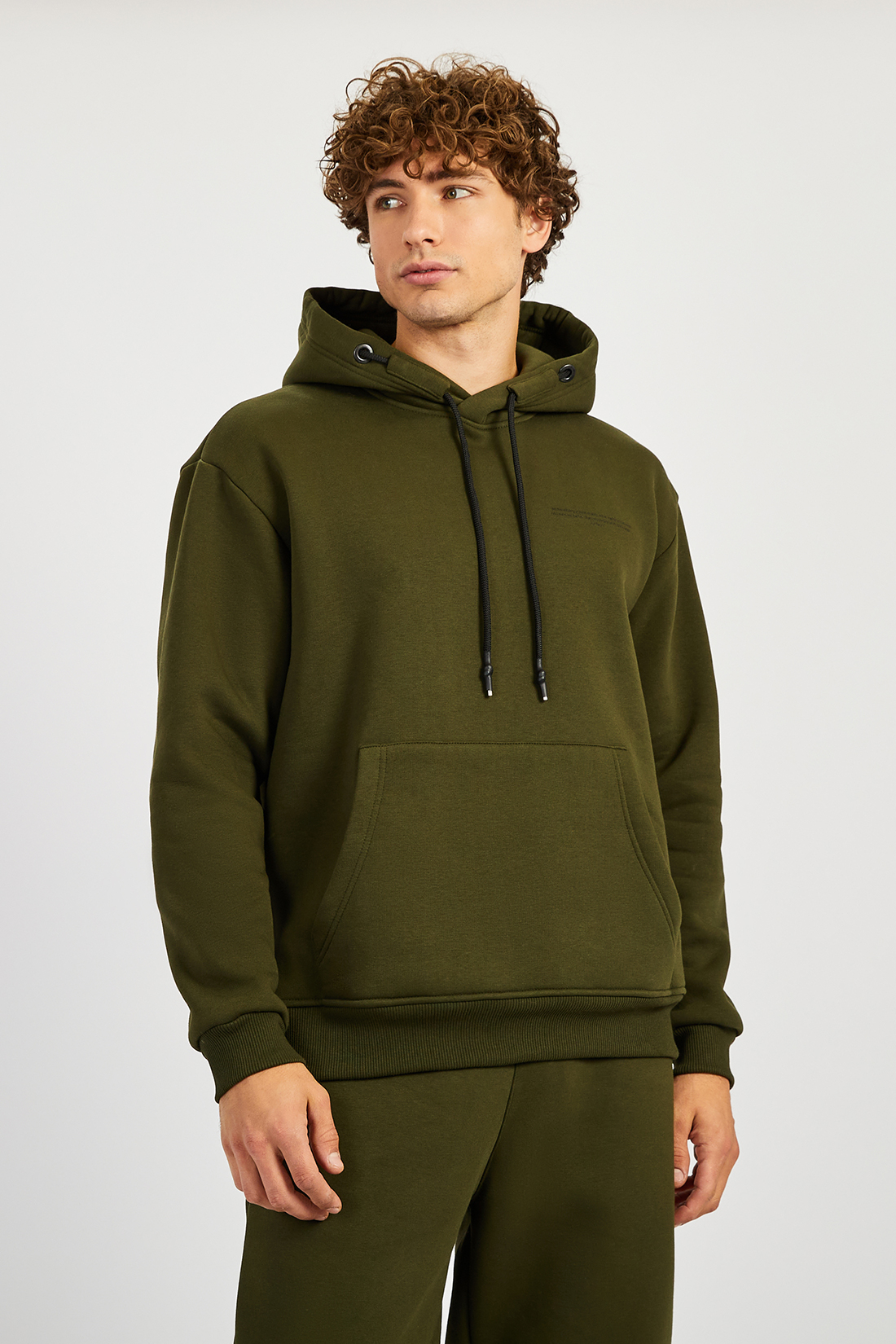 

Худи мужское Baon B611501 хаки 2XL, B611501