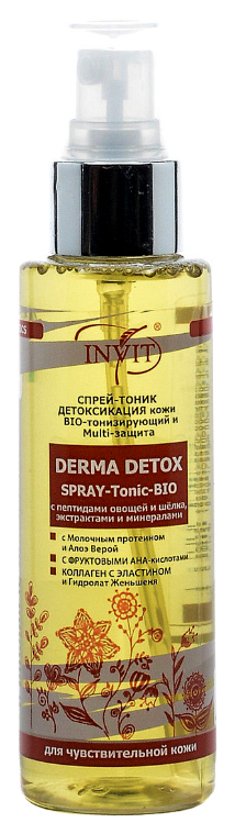 фото Тоник для лица invit hydro mist derma detox 403-05 110 мл