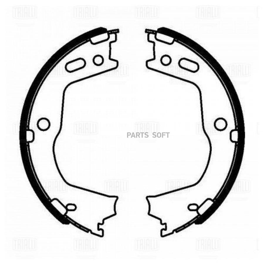 

Колодки тормозные барабанные стояночного тормоза 190x26 TRIALLI GF 4653