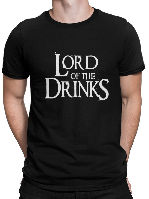 фото Футболка мужская design heroes властелин колец - lord of the drinks черная 2xl