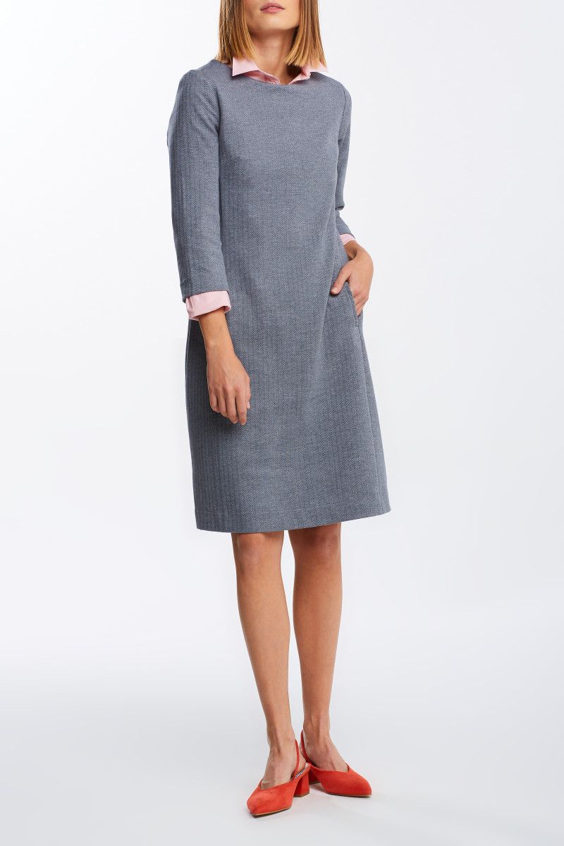 

Платье женское GANT 4501079 серое 40 RU, Серый, 4501079