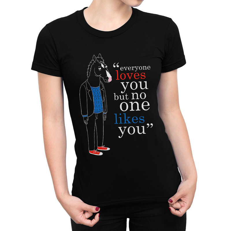 

Футболка женская Dream Shirts Конь БоДжек 555990111 черная M, Конь БоДжек 555990111