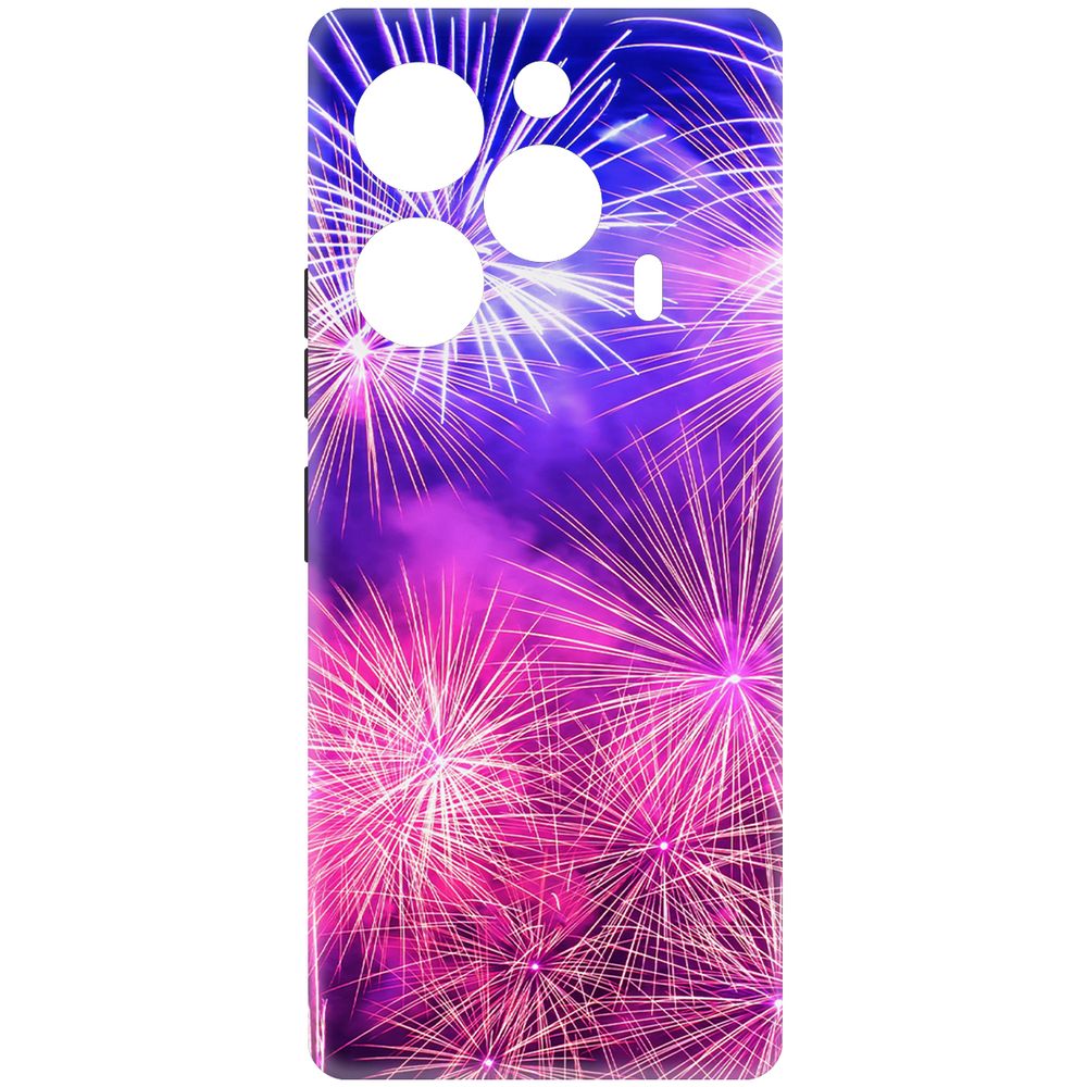 

Чехол-накладка Krutoff Soft Case Салют для TECNO Pova 6 черный