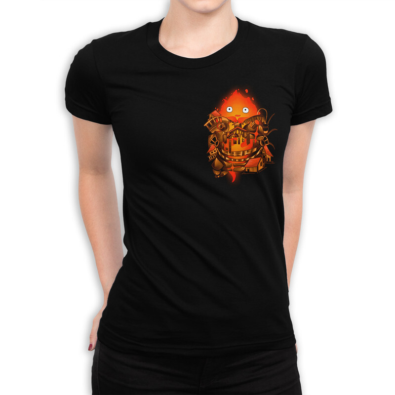 

Футболка женская Dream Shirts Кальцифер в Кармашке 555993111 черная 2XL, Черный, Кальцифер в Кармашке 555993111