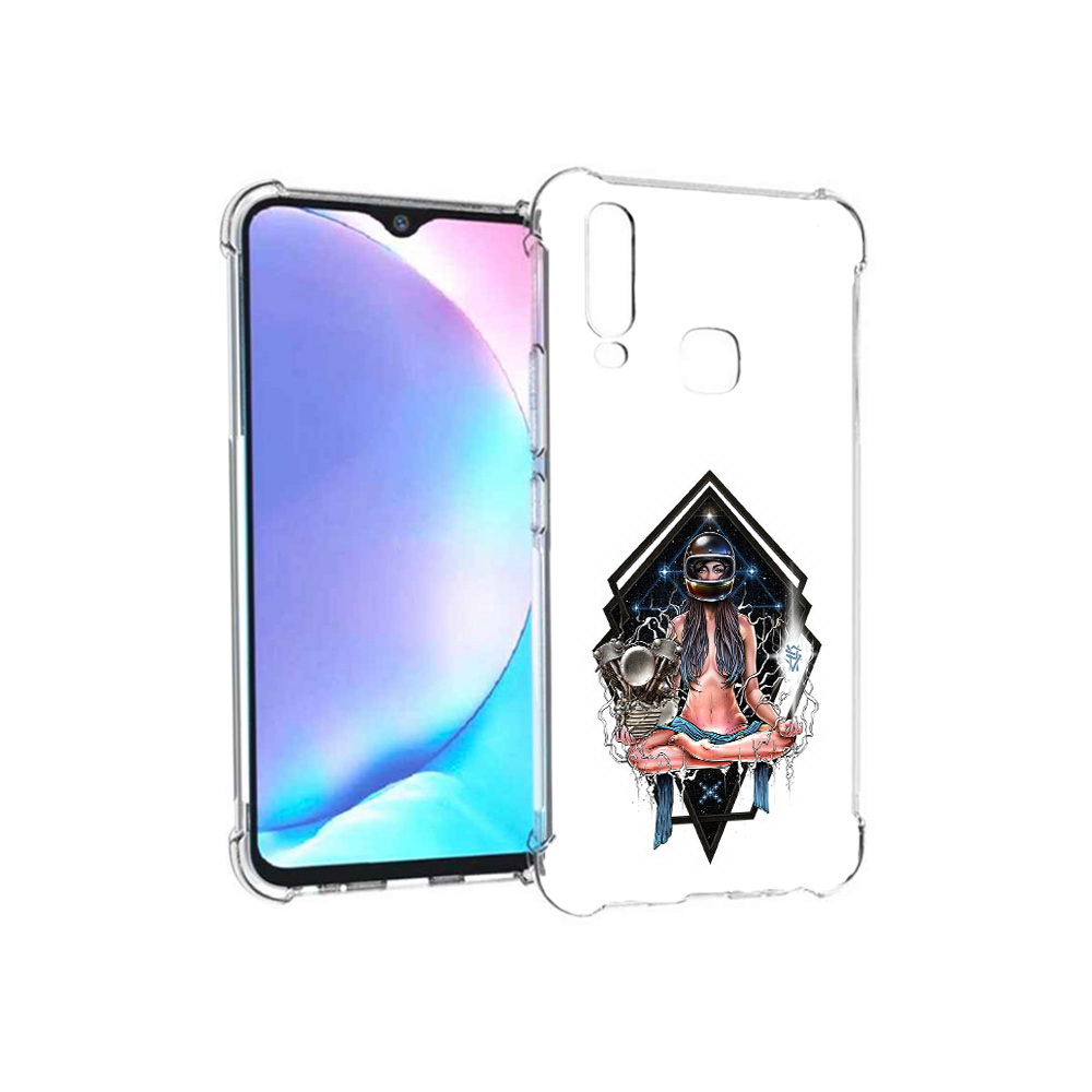 

Чехол MyPads Tocco для Vivo Y17 красивая девушка в шлеме (PT136369.382.406), Tocco