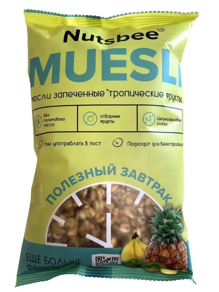 

Мюсли запеченные Nutsbee с тропическими фруктами 300 г