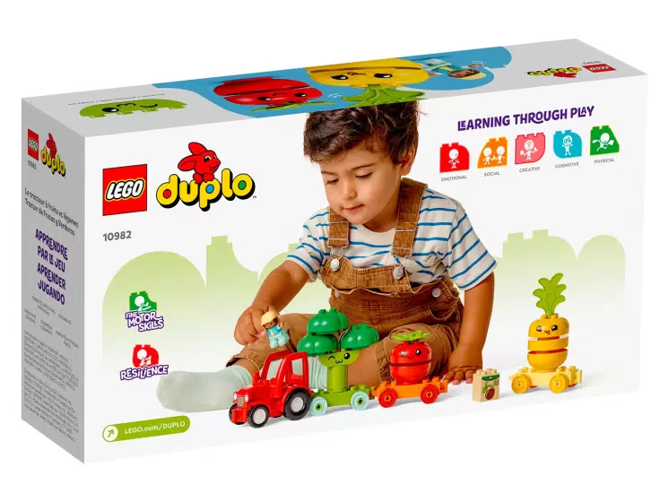 

Конструктор LEGO ЛЕГО Duplo 10982 Фруктово-овощной трактор