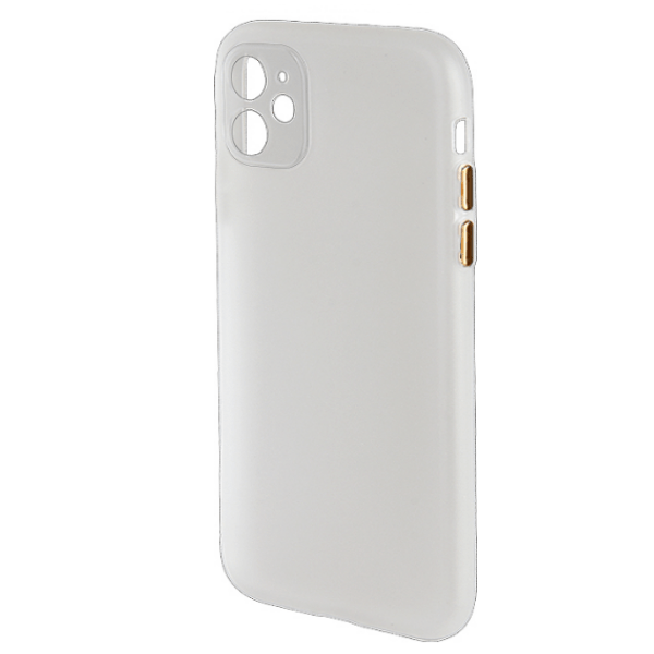 

Чехол iPhone 11 силиконовый Pudding Slim (с закрытой камерой), белый