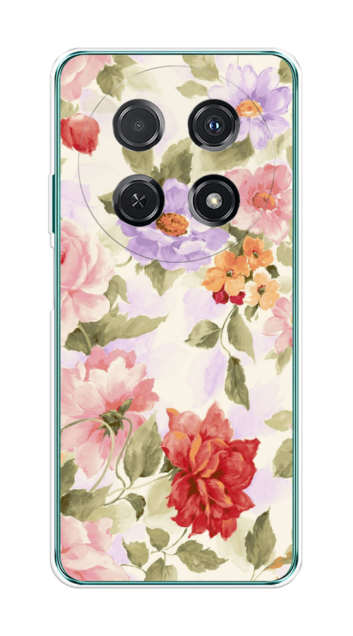 

Чехол на Huawei Nova 12i "Акварельные пионы", Розовый;бежевый, 6123950-1