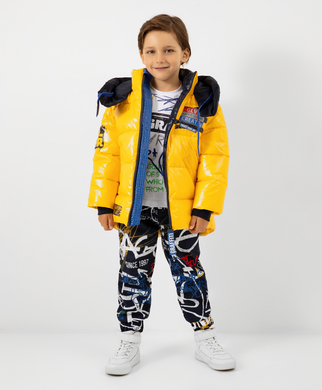 Купить Куртка детская Gulliver 22206BMC4103 цв. желтый р. 116,