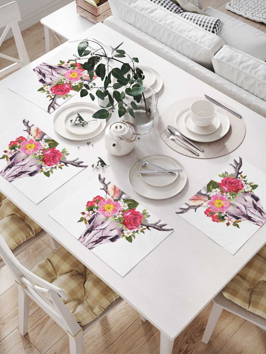 

Комплект салфеток JoyArty "Магический символ" (32х46 см, 4 шт.), Серый