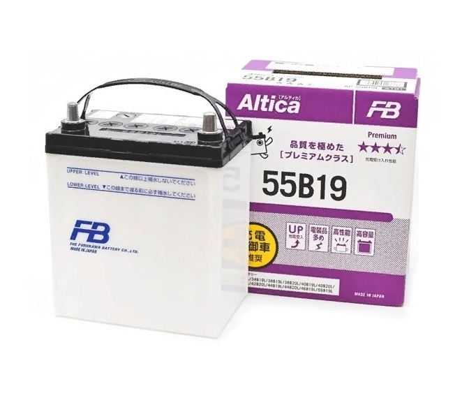 

Аккумулятор Furukawa Battery Altica Premium 50 А/ч 450 А прям. 55B19R (187x127x227) 2021г, Азия B19 без бортика