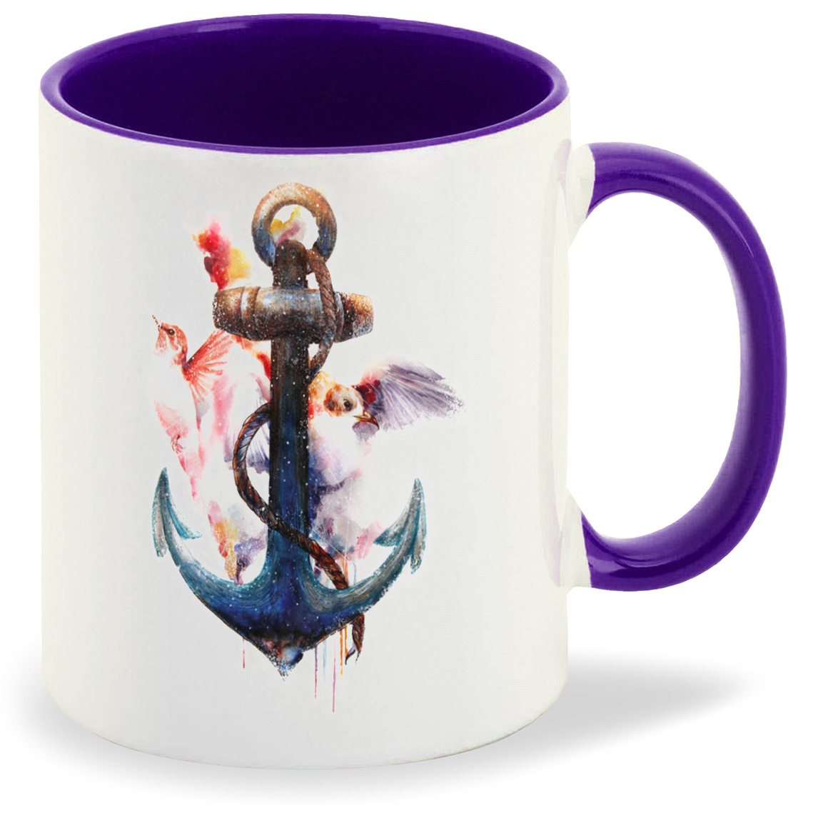 

Кружка CoolPodarok Якорь и колибри