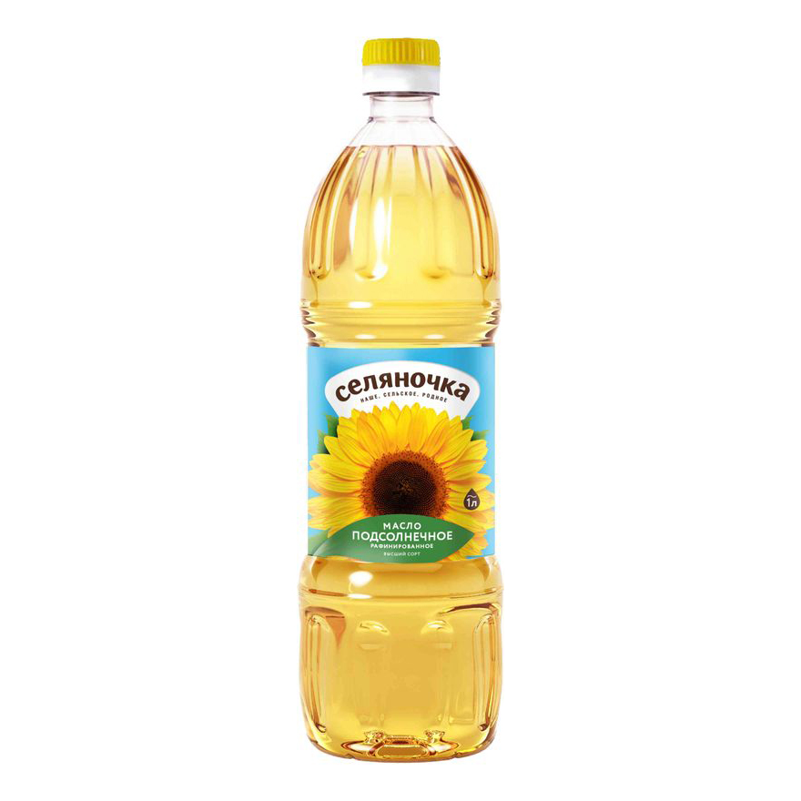 

Масло подсолнечное Селяночка рафинированное 1 л