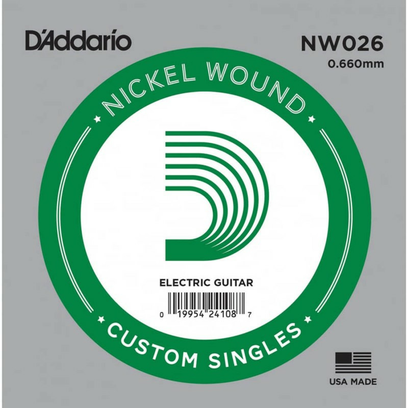 

Струна для электрогитары DAddario NW026 Nickel Wound, NW026 Nickel Wound