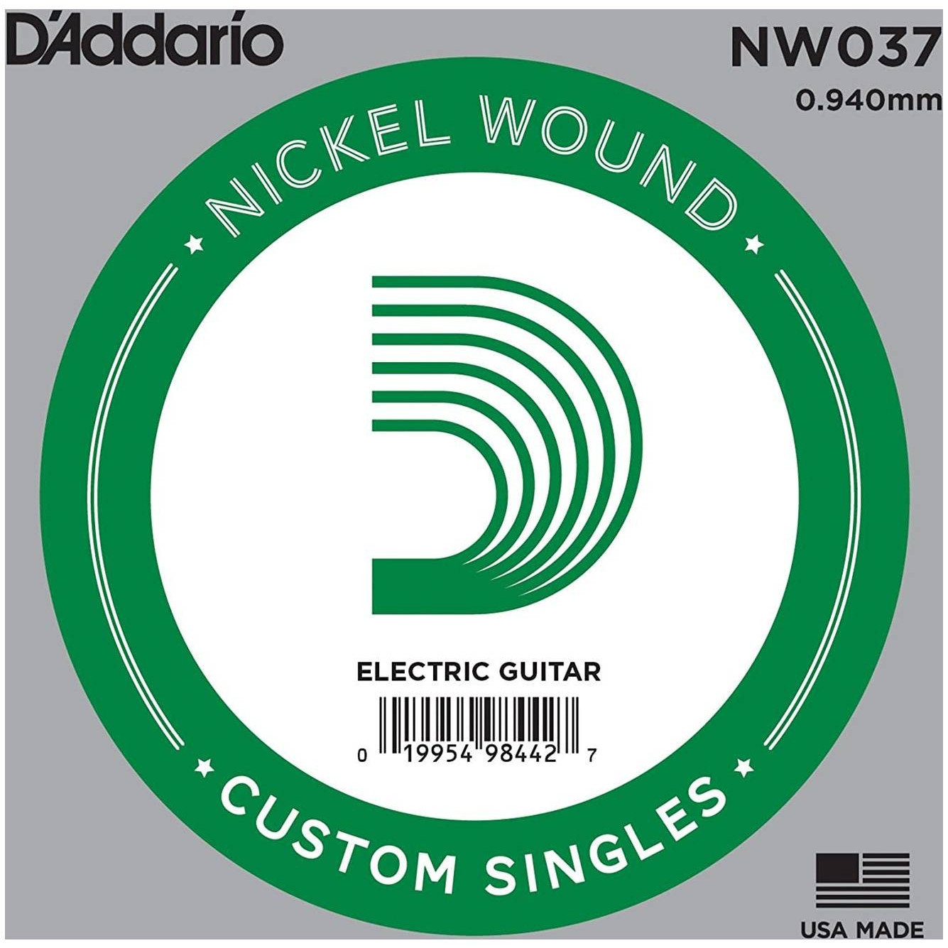 

Струна для электрогитары DAddario NW037 Nickel Wound, NW037 Nickel Wound