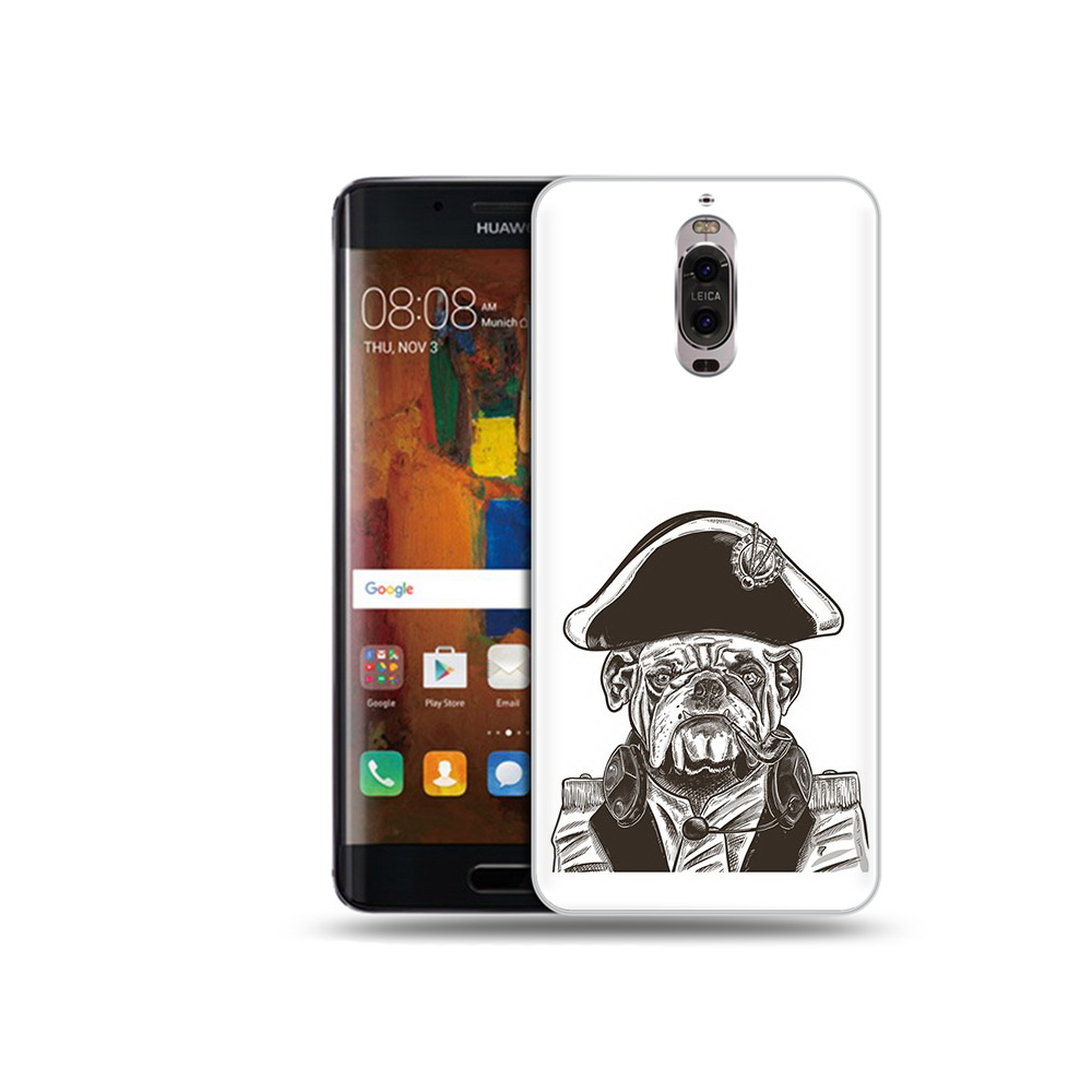 

Чехол MyPads Tocco для Huawei Mate 9 Pro мопс генерал (PT50613.55.483), Прозрачный, Tocco