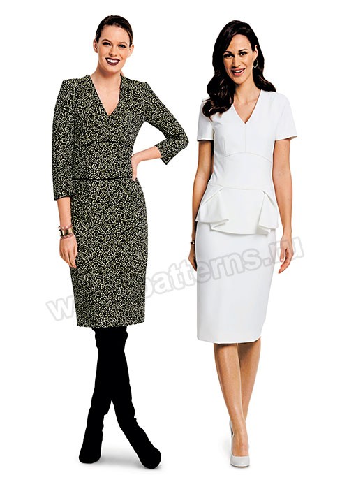 

Выкройка Burda №6383 — Платье с баской