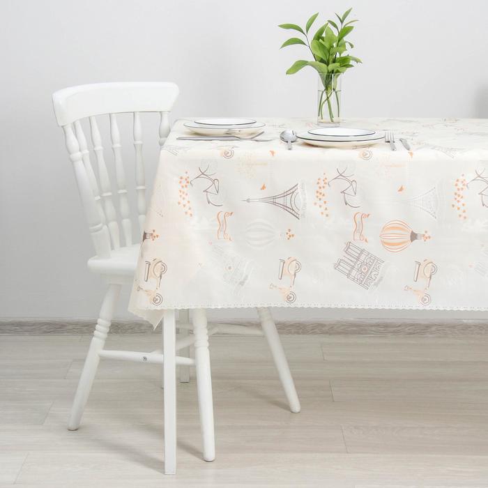 

Клеёнка ажурная Lace «Париж», ширина 137 см , рулон 20 метров