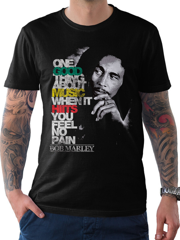 фото Футболка мужская dreamshirts bob marley - боб марли черная 2xl