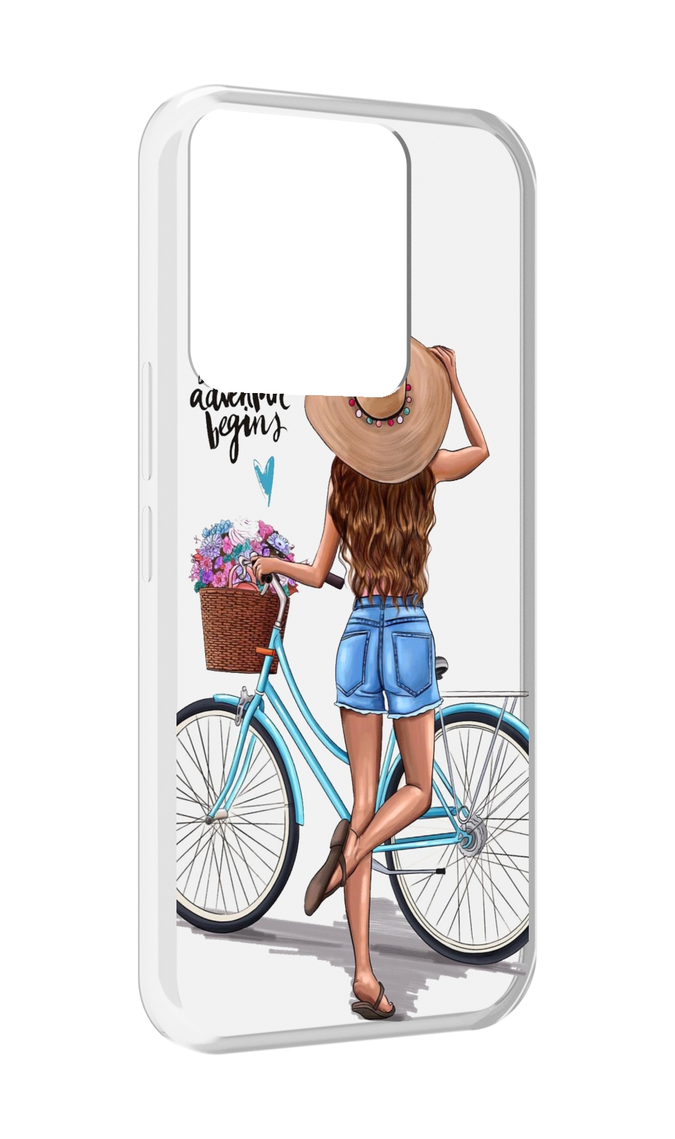 

Чехол MyPads Adventure женский для Tecno Spark Go 2022 / Tecno Spark 8C, Прозрачный, Tocco