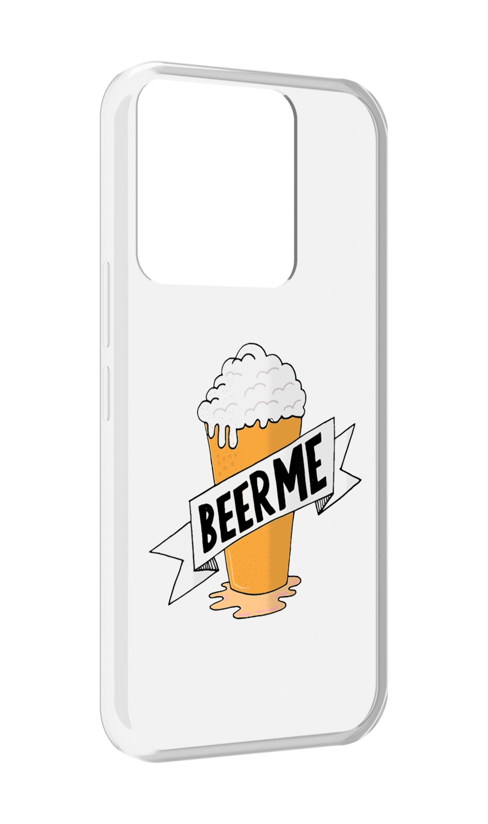 

Чехол MyPads Beer-me для Tecno Spark Go 2022 / Tecno Spark 8C, Прозрачный, Tocco