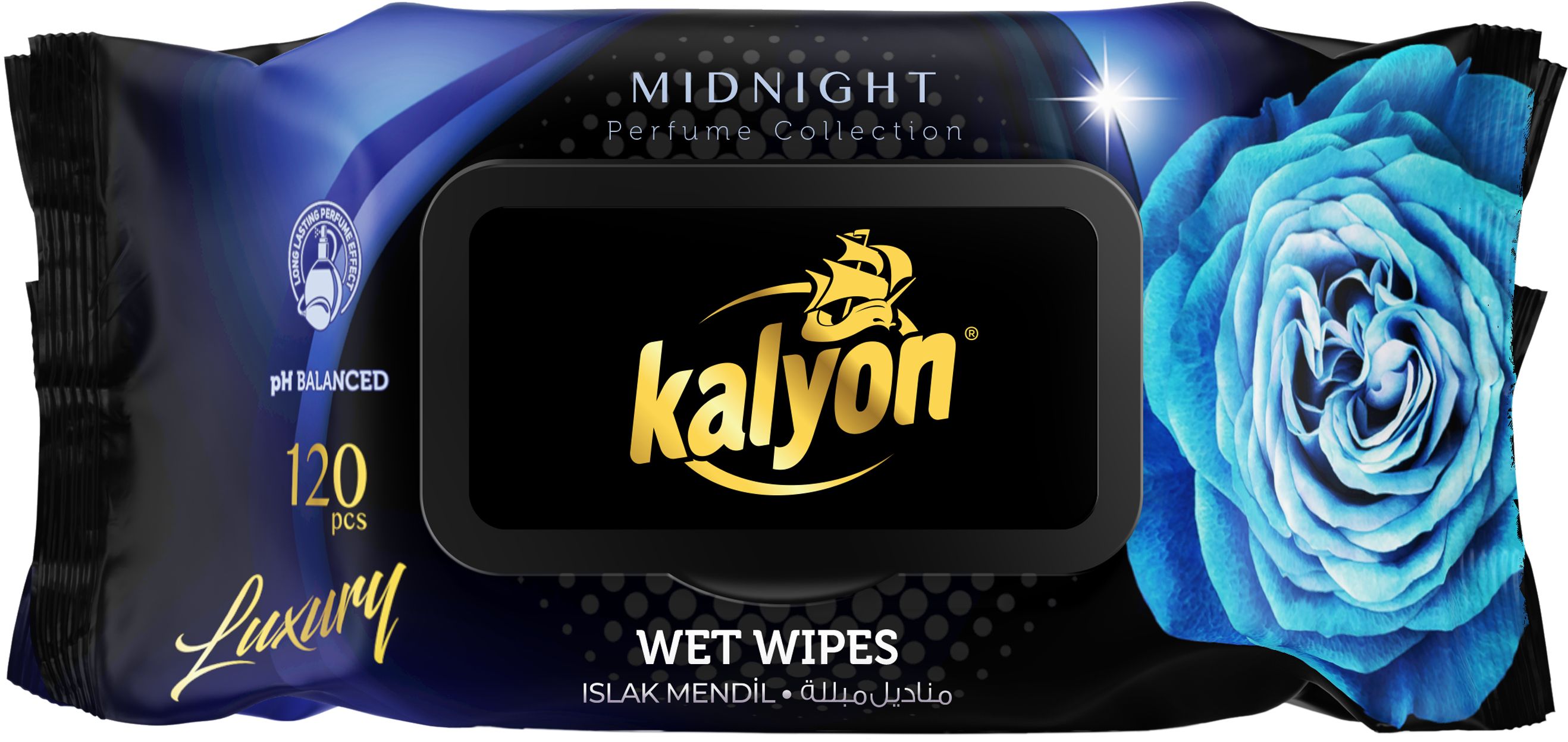 Влажные салфетки Kalyon Midnight, 120 шт