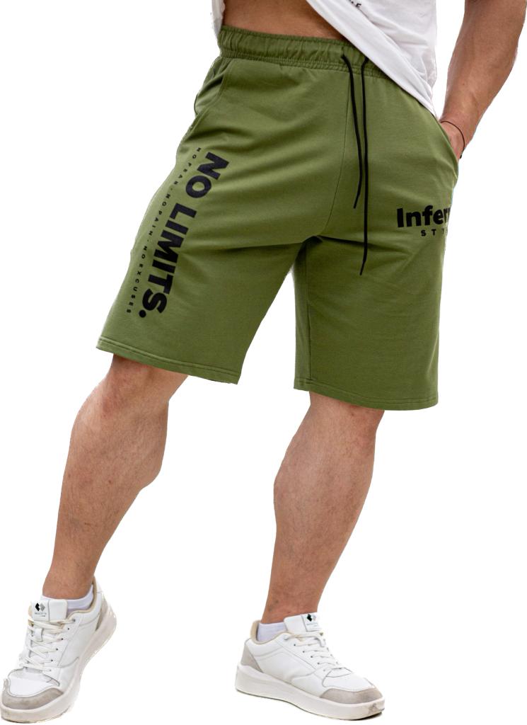 

Трикотажные шорты мужские INFERNO style Ш-001-003 хаки S, Ш-001-003