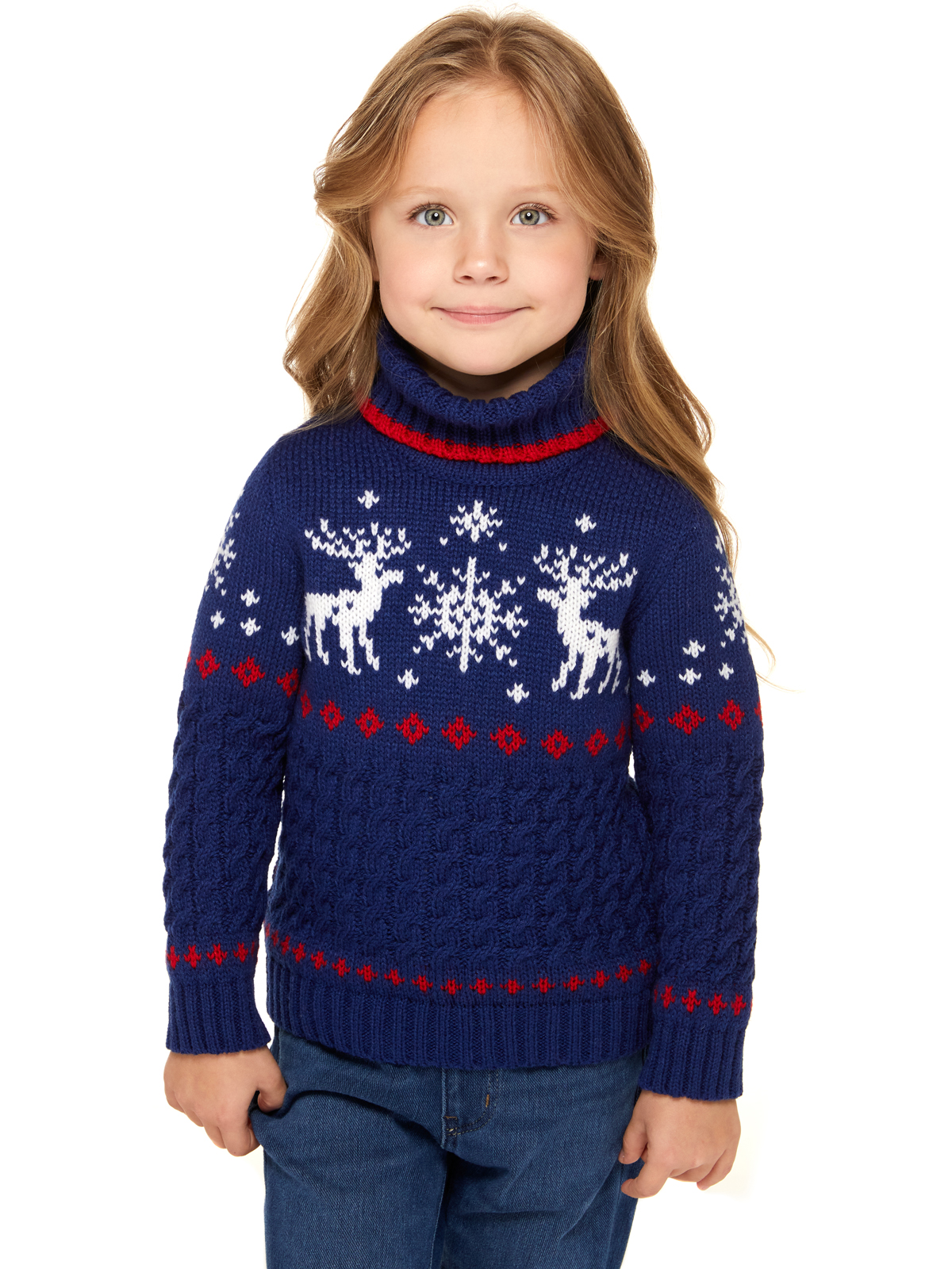 

Свитер детский Scandica Deer & Star синий/белый р. 92, 77SWRG