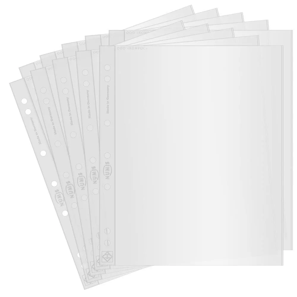 

Листы Leuchtturm Numis NH 01 в альбом на 1 банкноту