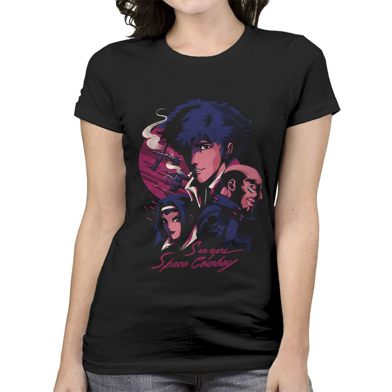 

Футболка женская Dream Shirts Ковбой Бибоп 556001111 черная M, Ковбой Бибоп 556001111