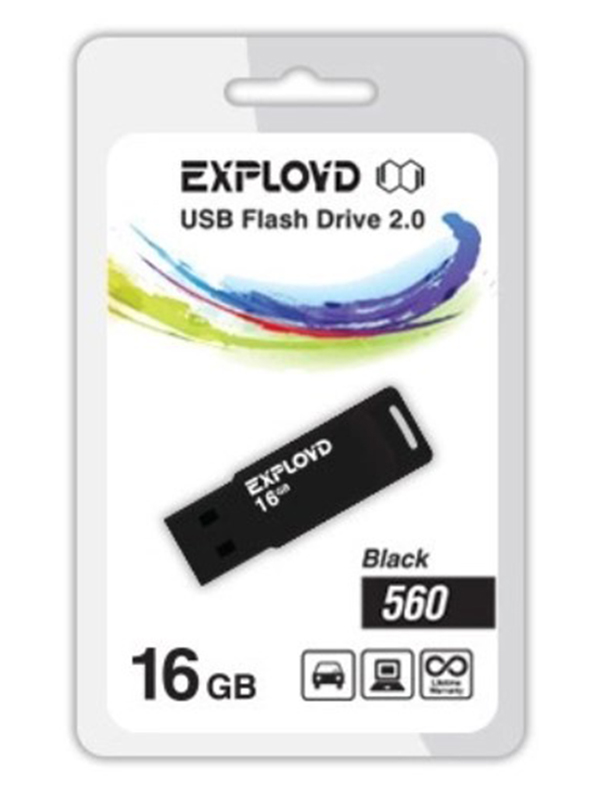 Флешка Exployd 560 16ГБ Black (EX-16GB-560-Black)