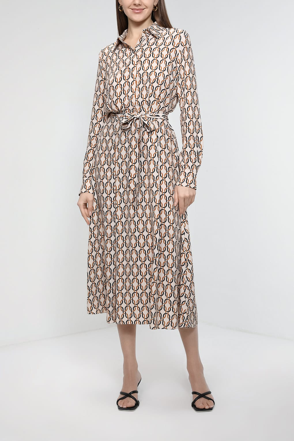 

Платье женское SABRINA SCALA SS23015299 бежевое XS, Бежевый, SS23015299