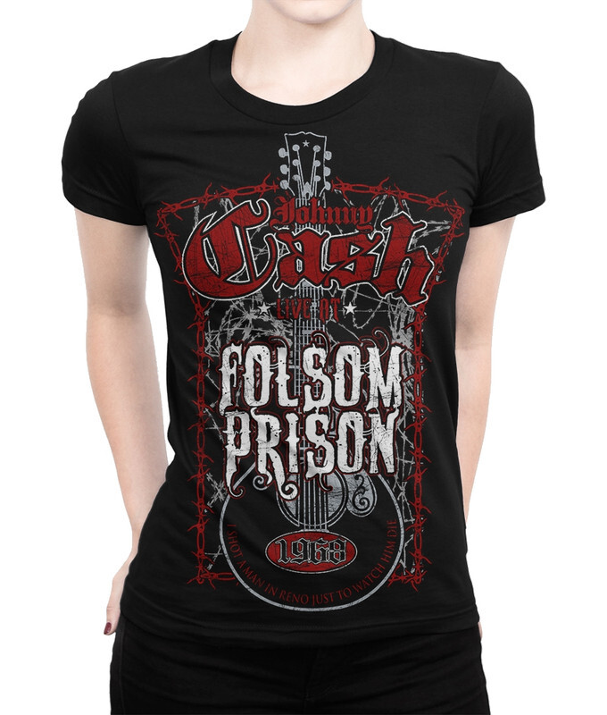 

Футболка женская Dream Shirts Джонни Кэш 556009111 черная XS, Джонни Кэш 556009111