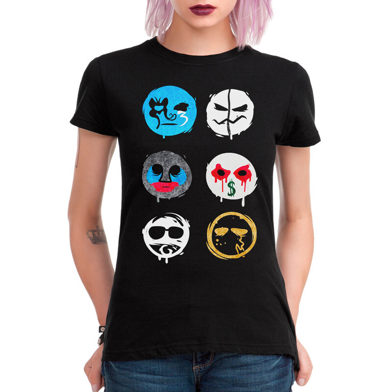 фото Футболка женская dream shirts hollywood undead 556010111 черная 2xl