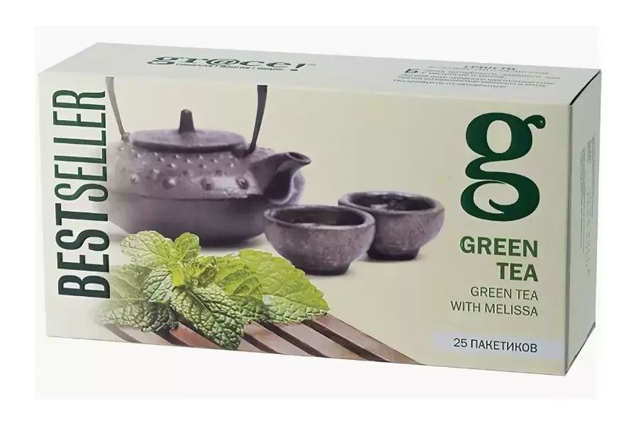 

Чай зеленый Grace! Green Tea с мелиссой листовой 200 г