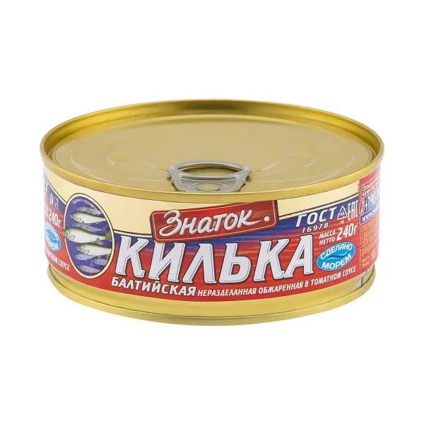 Килька Знаток в томате 240 г