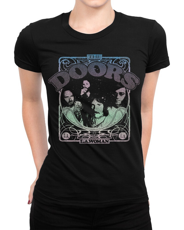 фото Футболка женская dream shirts the doors - 556014111 черная 2xl