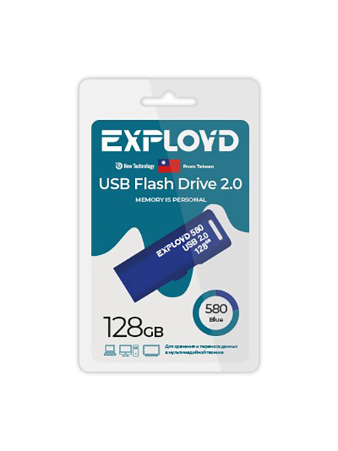 Флешка Exployd 580 128ГБ Blue (EX-128GB-580-Blue)