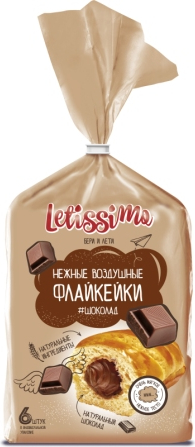 

Булочки Letissimo Флайкейки Шоколад дрожжевые 35 г х 6 шт
