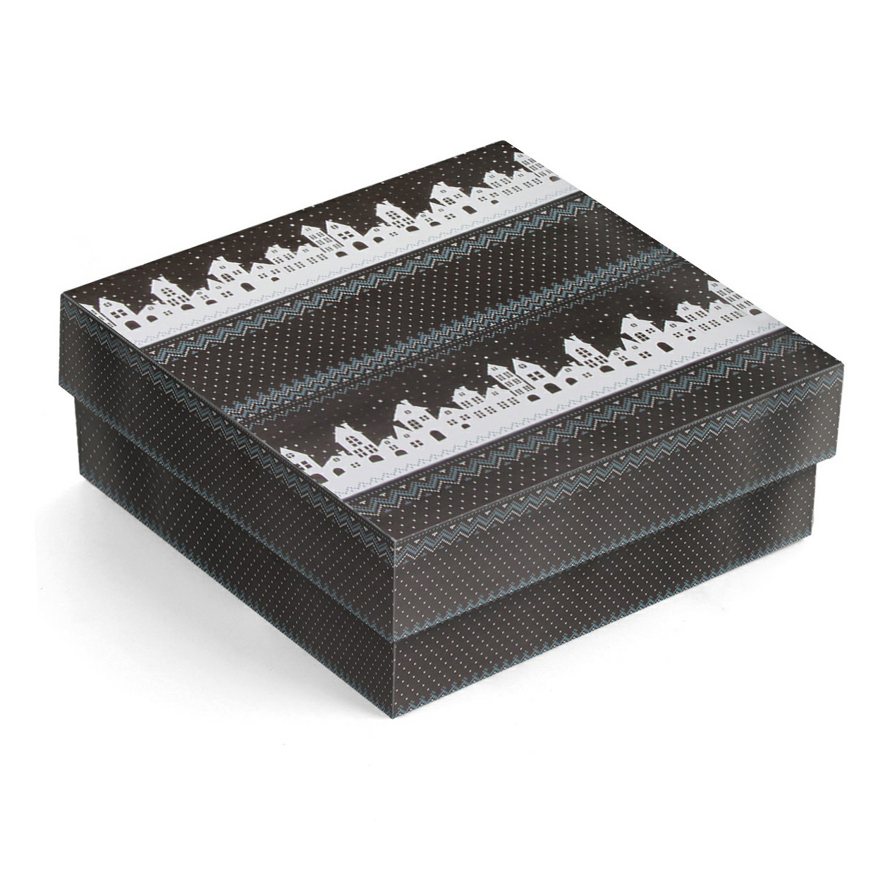 

Коробка подарочная 12,5 x 3,5 x 12,5 см в ассортименте