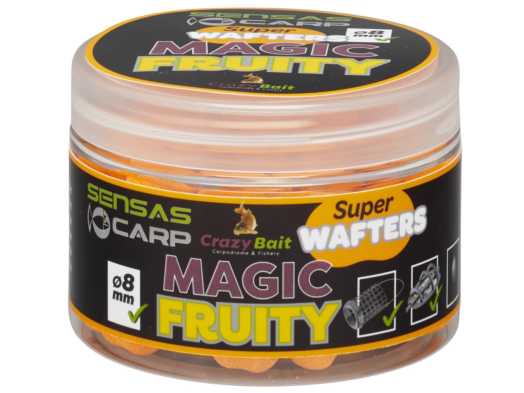 Мини бойлы Sensas Crazy Bait Magic Fruity Wafters 8мм 0.08кг