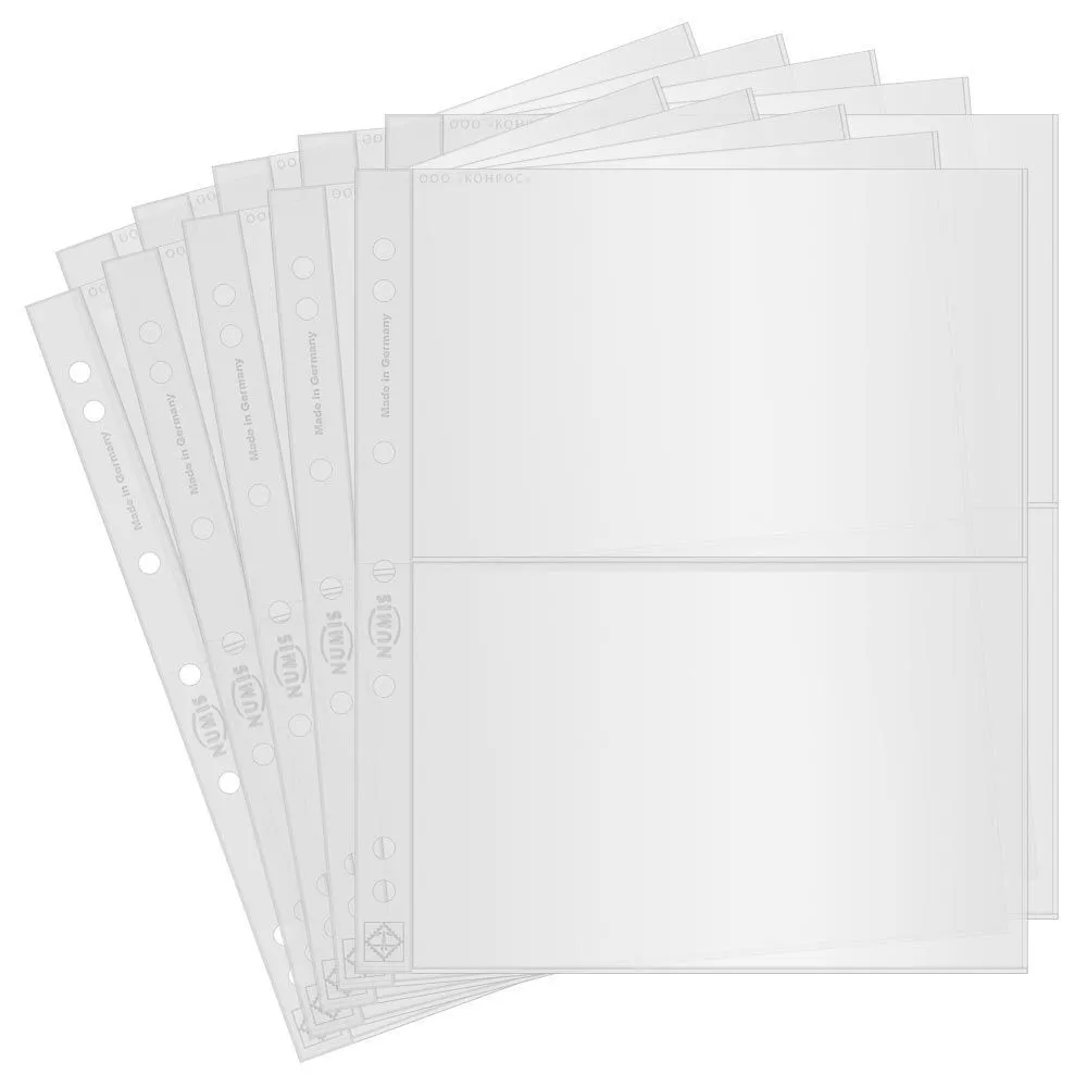 

Листы Leuchtturm Лист Numis NH 02 на 2 банкноты