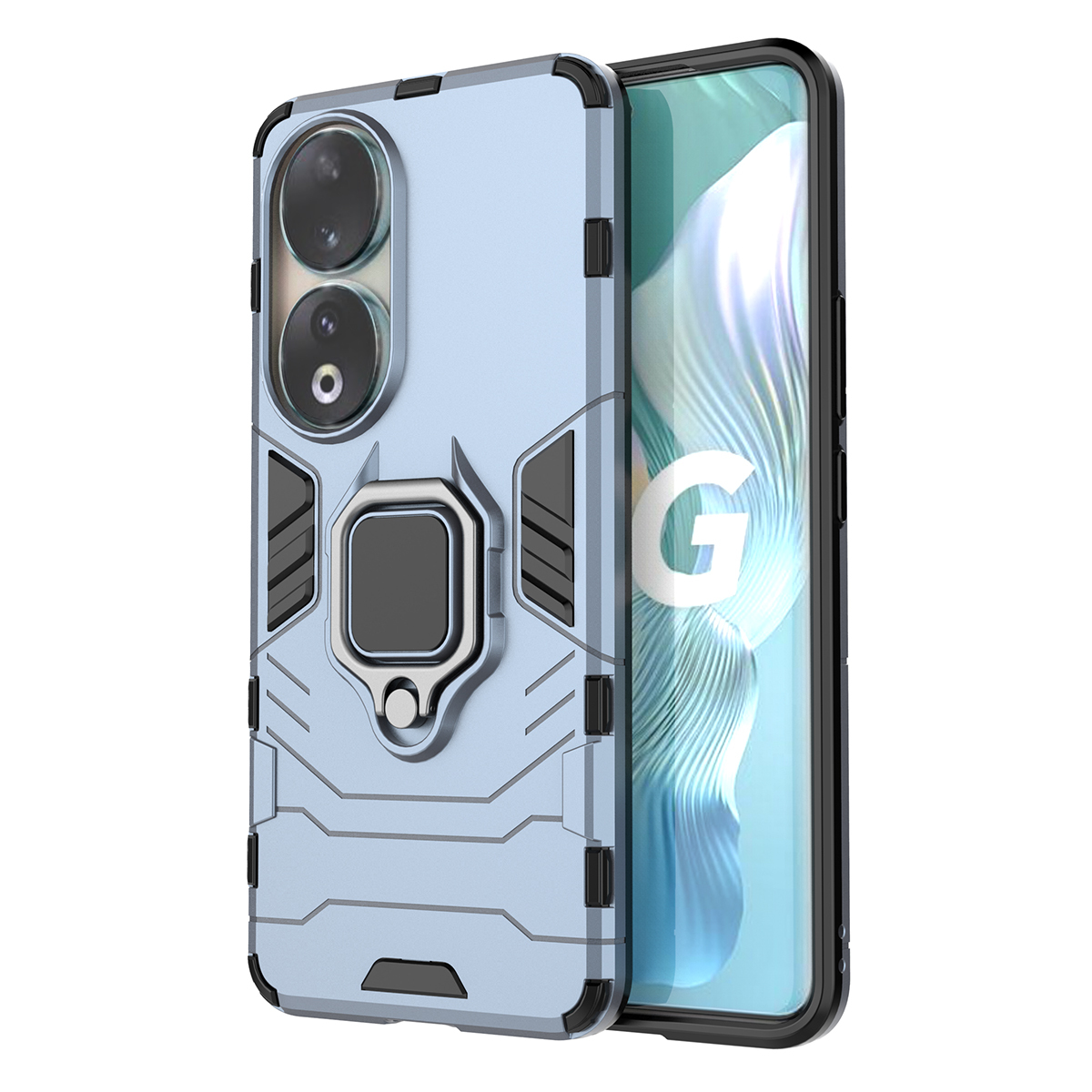 

Противоударный чехол с кольцом Panther Case для Huawei Honor 90, синий, Panther Case