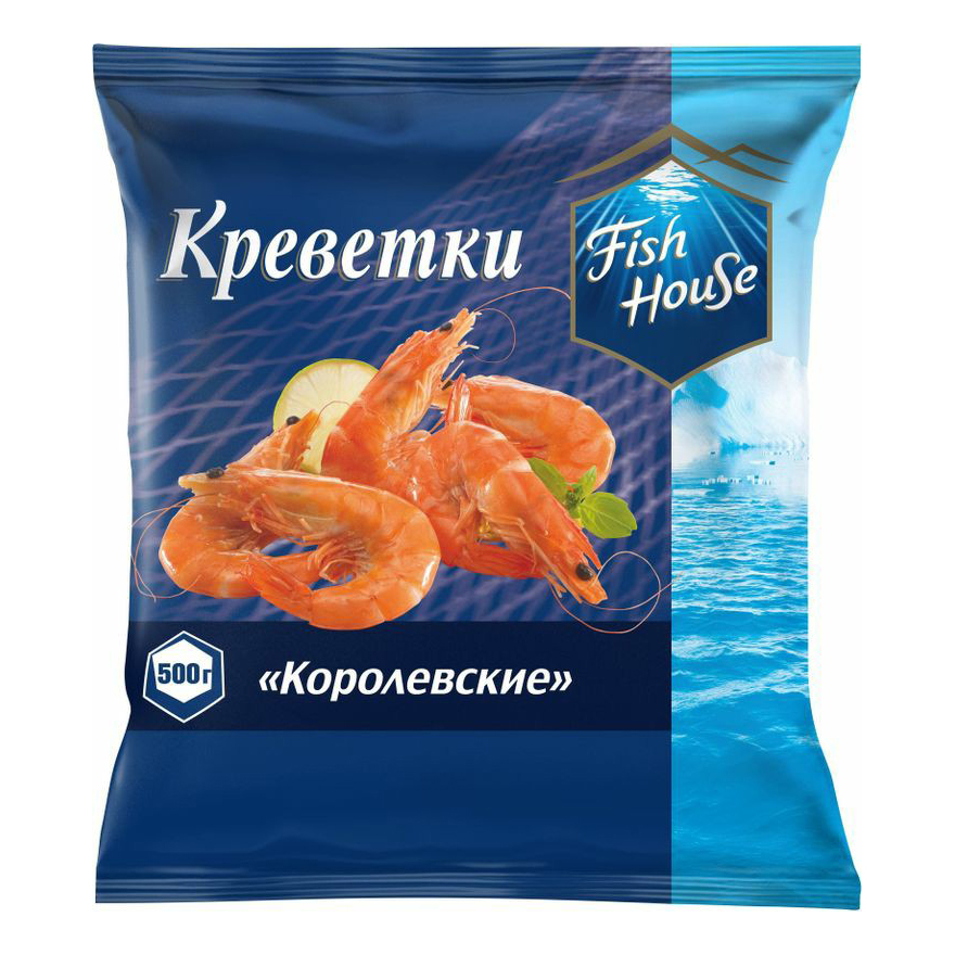 Креветки Fish House Королевские 50/80 замороженные 500 г